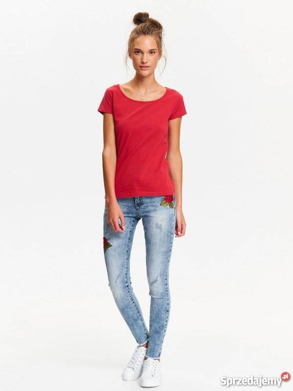 Czerwony tshirt Top Secret Olkusz