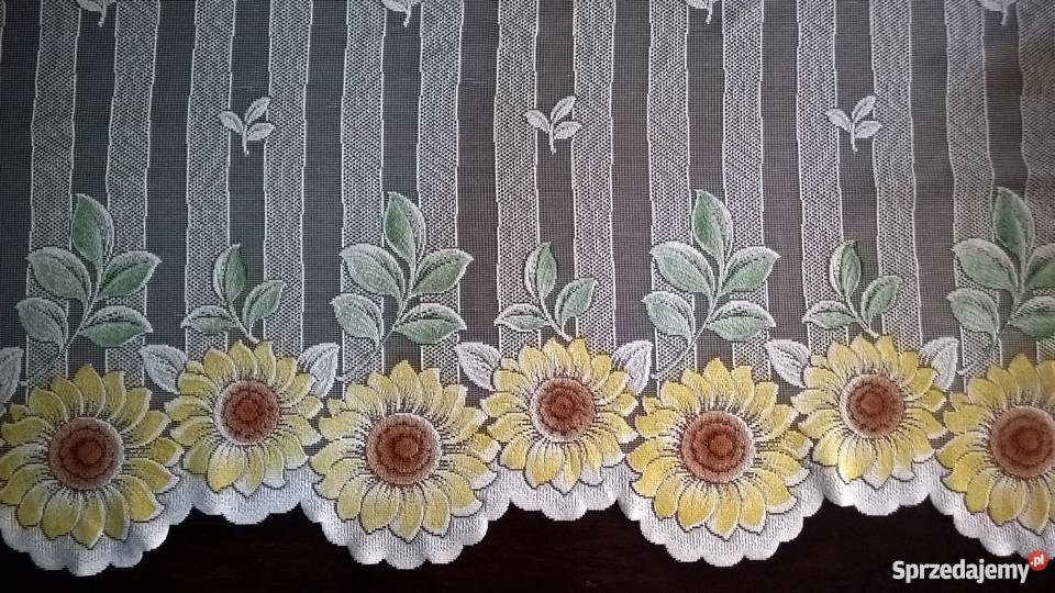 Firana kuchenna Słoneczniki komplet Kluczbork