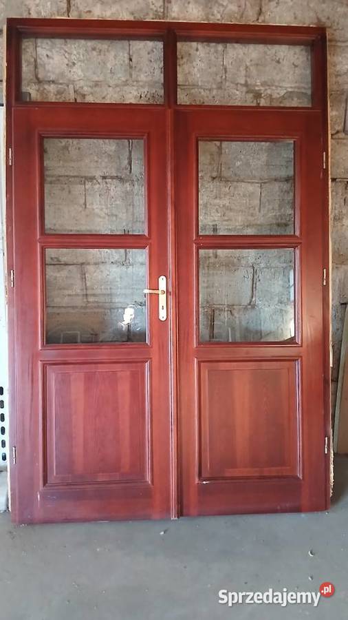 Drzwi drewniane 165x245 solidne Zamość
