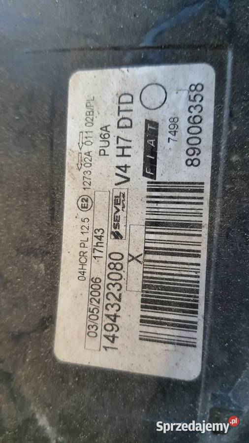 Lampy lampa przednie Fiat Ulysse lewa prawa Lampy przednie lubelskie
