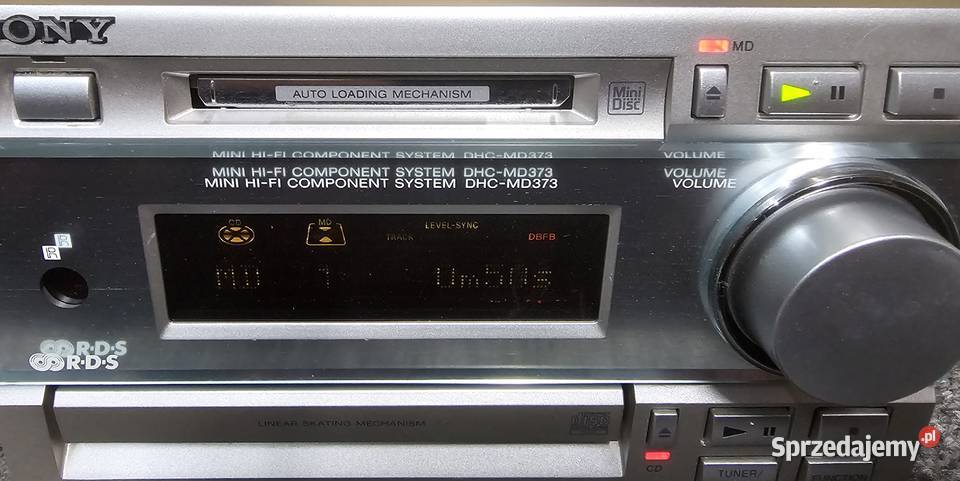 Wieża stereo Sony DHCMD373 MiniDisc Wysyłka Wieże i miniwieże małopolskie