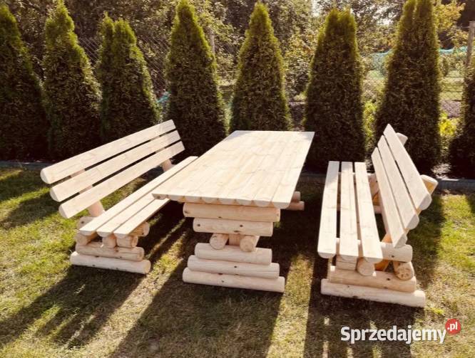 Tradycyjny Komplet Mebli Ogrodowych z Bali Meble Architektura ogrodowa Chojnice