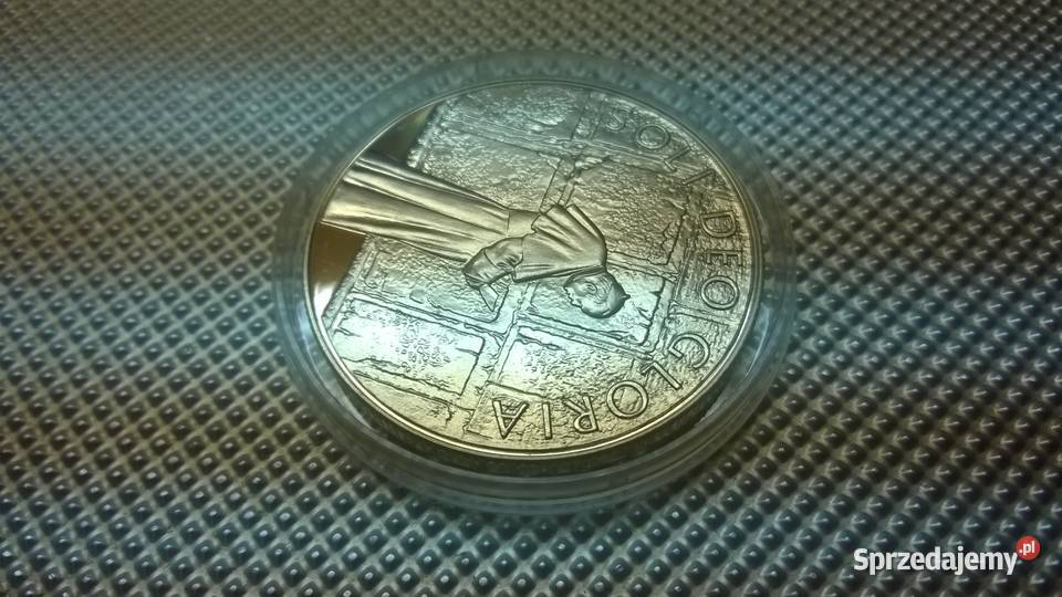moneta 10 liras 2005 Jan Paweł II Soli Deo Warszawa