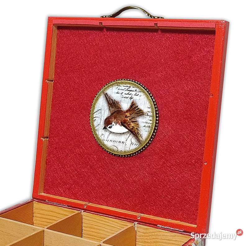 HERBACIARKA pudełko drewniane 9 przegród MAKI Bydgoszcz