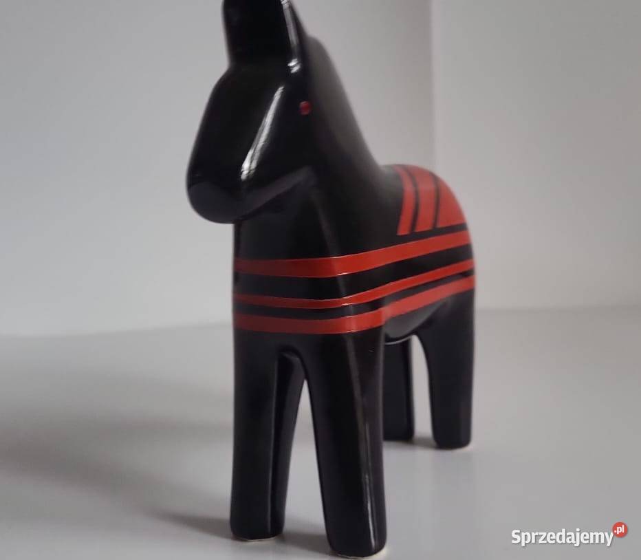 Koń Figurka Konik ceramiczny ręcznie malowany Rękodzieło Sierakowice sprzedam