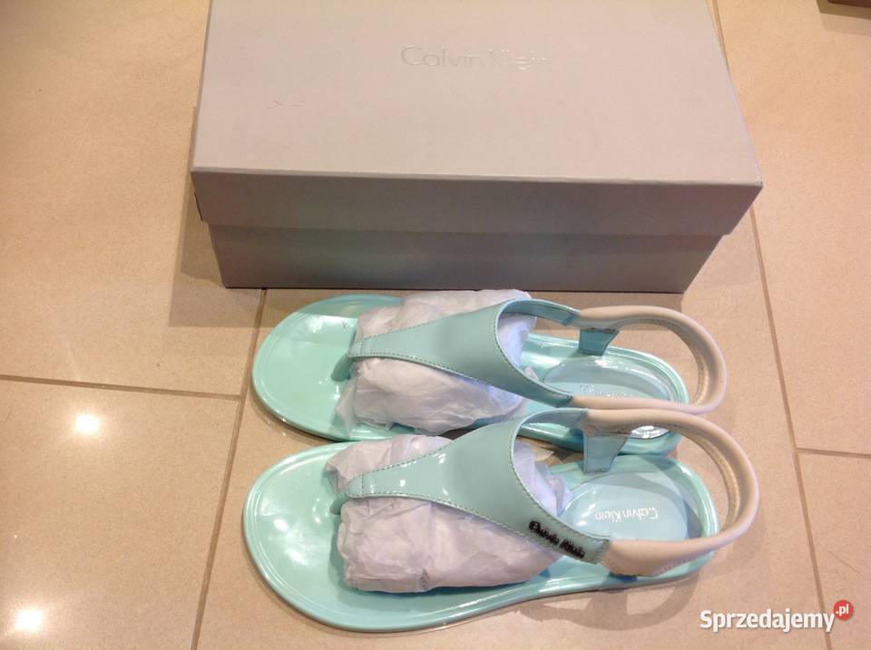 SANDAŁKI JAPONKI DAMSKIE CALVIN KLEIN r 36 j Nowa Sól
