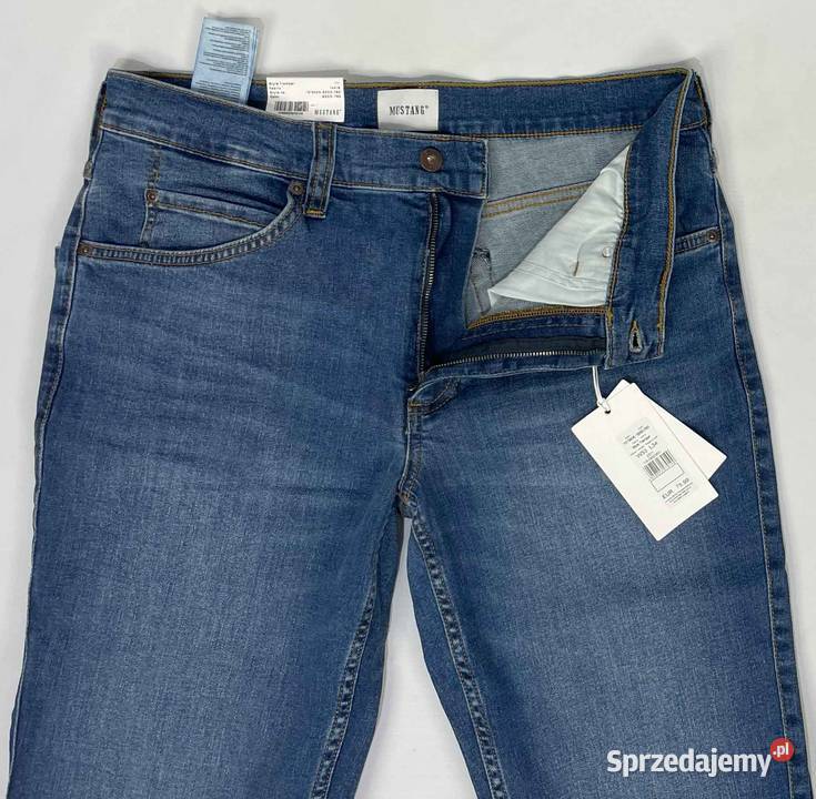 Spodnie męskie jeansy Mustang Tramper Straight niebieski Olsztyn