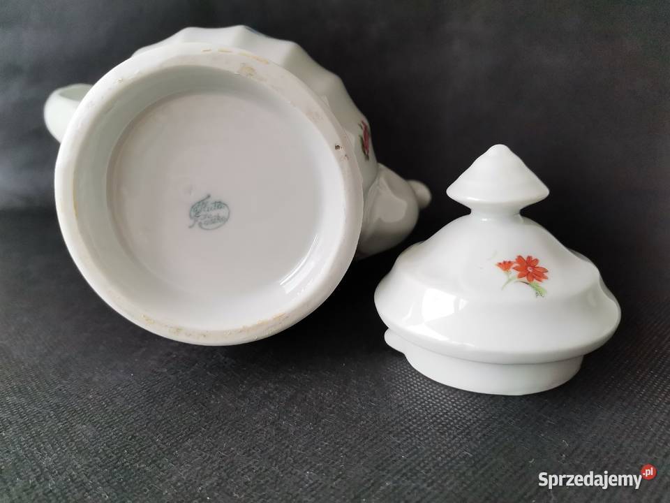Stary mały przedwojenny dzbanek porcelana Huta Katowice