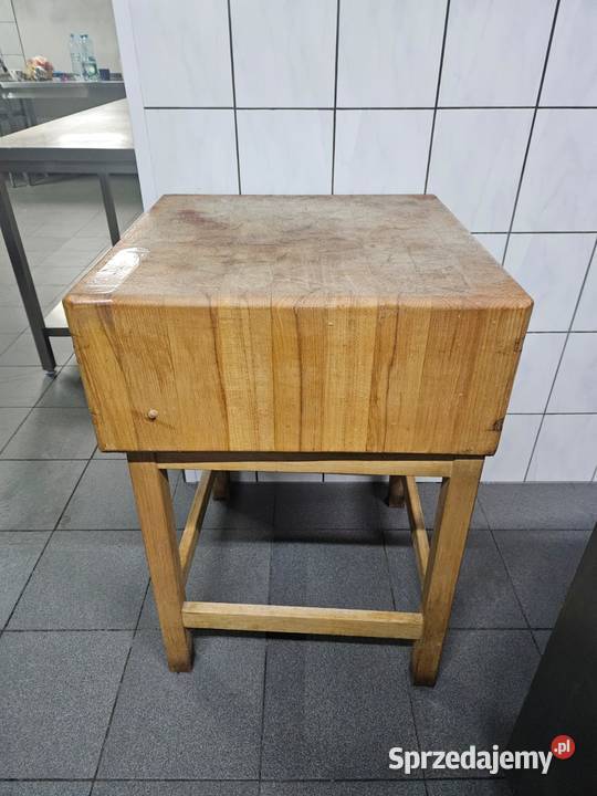 Kloc masarski 60 x 60 z podstawą DREWNIANY śląskie sprzedam