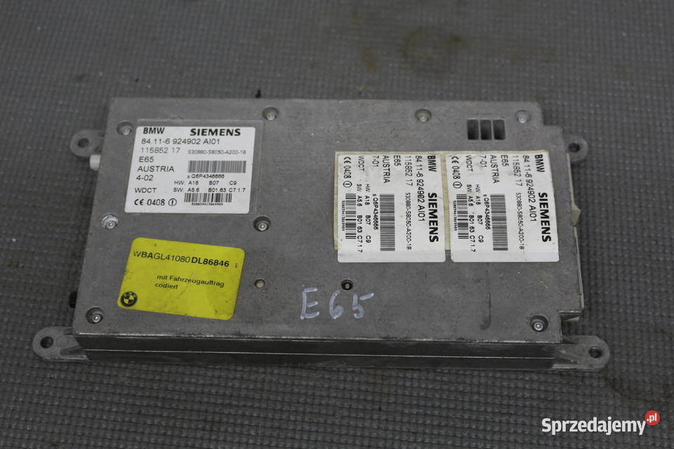 BMW E65 E66 MODUŁ TELEFONU 6924902 Prochowice