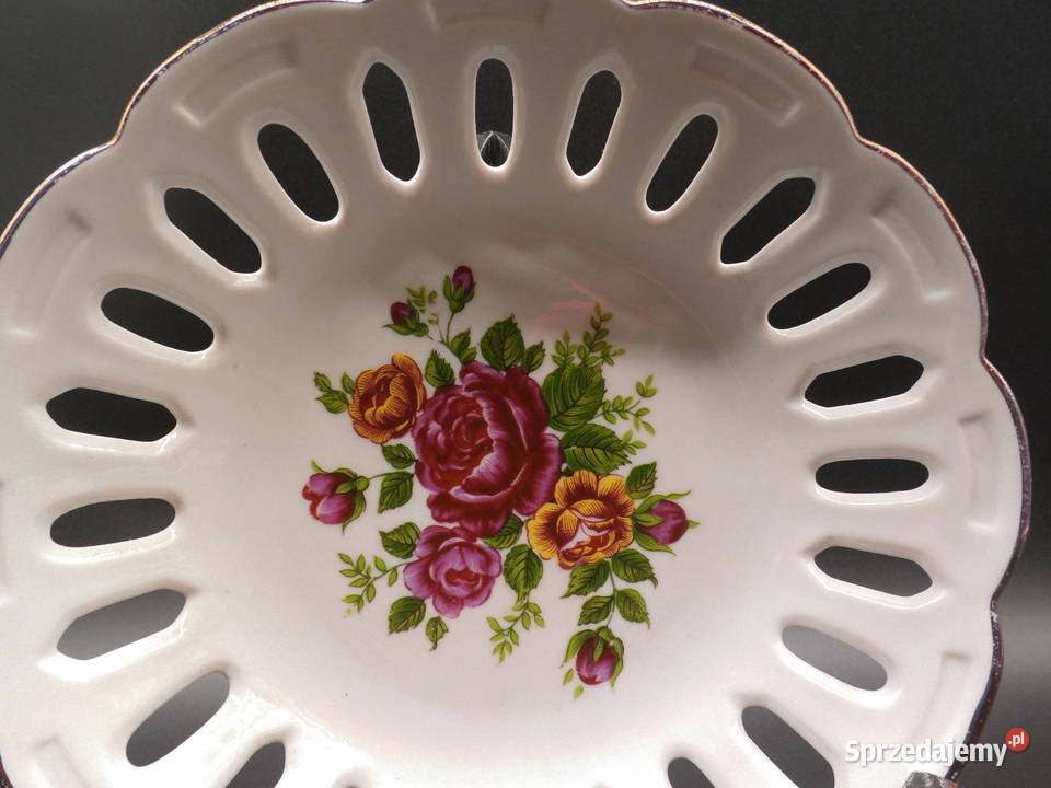 Paterka porcelanowa ażurowa Lippelsdorf wielkopolskie Raszków