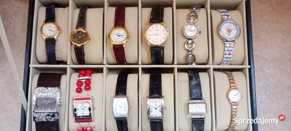 Zakupiono 9 damskich zegarków z Anglii Wagowo