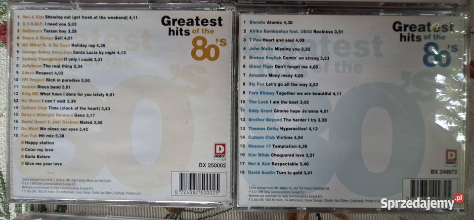 Greatest hits of the 80s 8 CD małopolskie Kraków sprzedam
