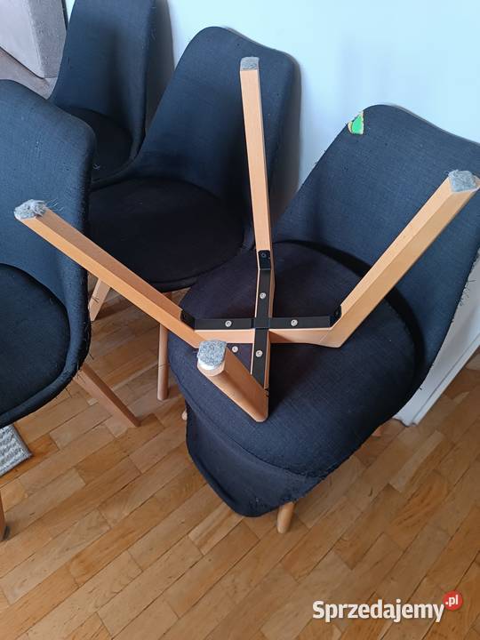 Krzesła tapicerowane komplet 6 sztuk używane Szczecin