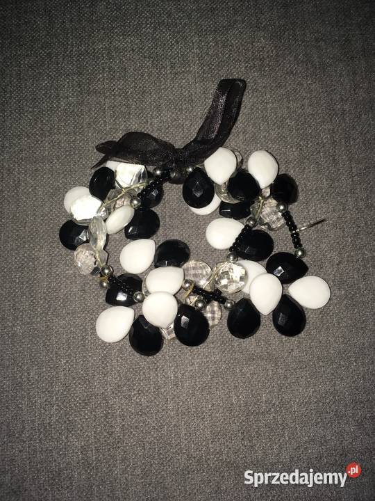 Nowa rozciągliwa bransoletka kokardka koraliki podkarpackie Nisko