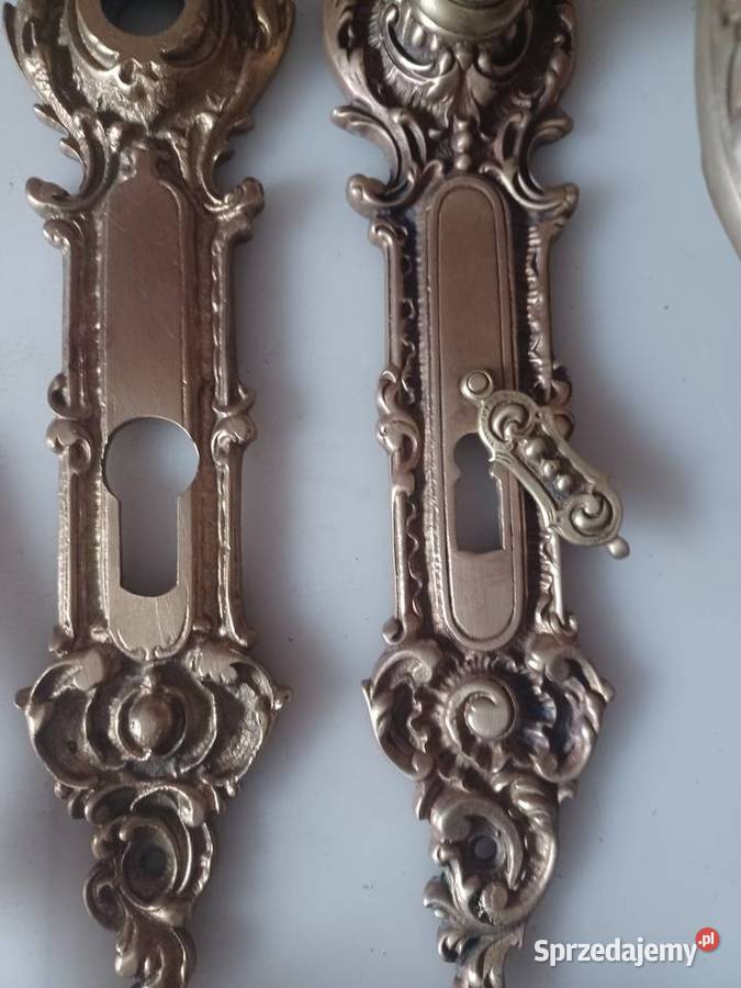 Pałacowe klamki i szyldy Mosiądz Poznań