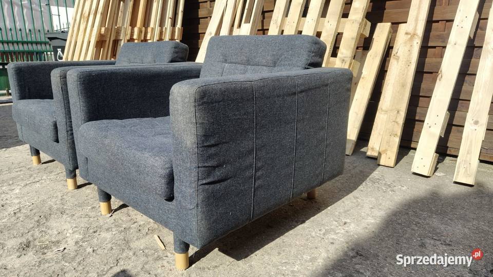 Fotel IKEA Landskrona ciemnoszary Dostępne 2 Fotele