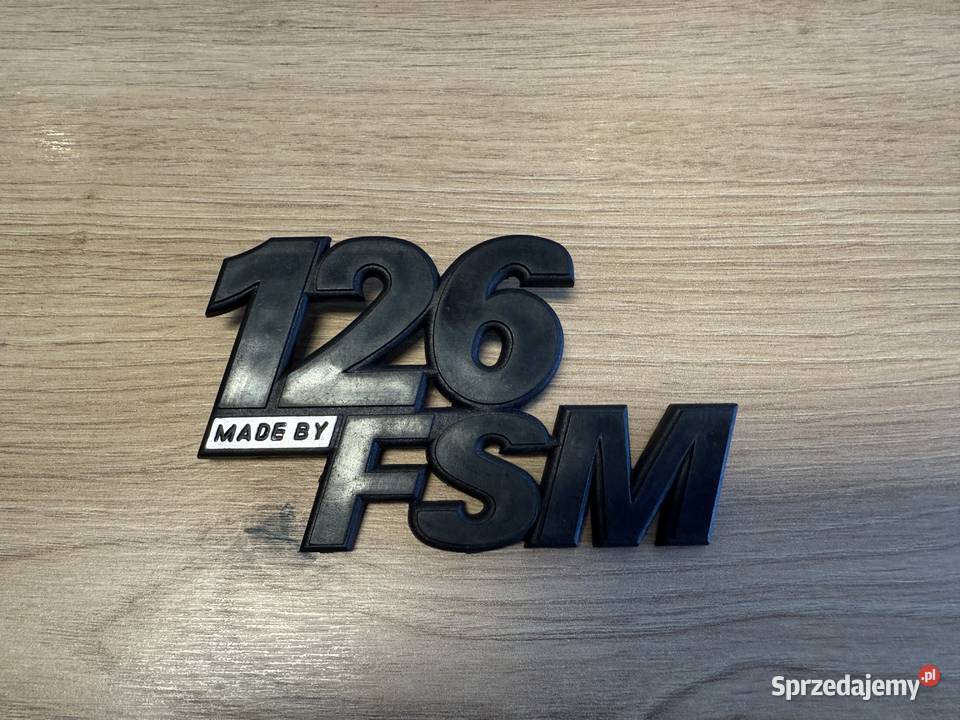 Emblemat znaczek logo 126 made by FSM Fiat 126p Sosnowiec