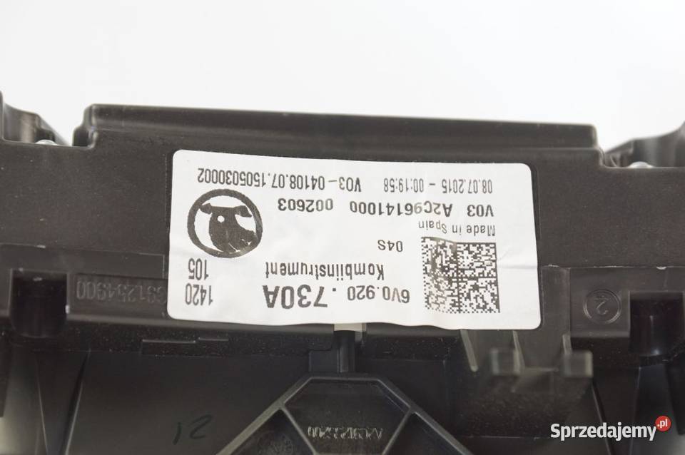 6V0920730A FABIA III LICZNIK ZEGAR sprzedam