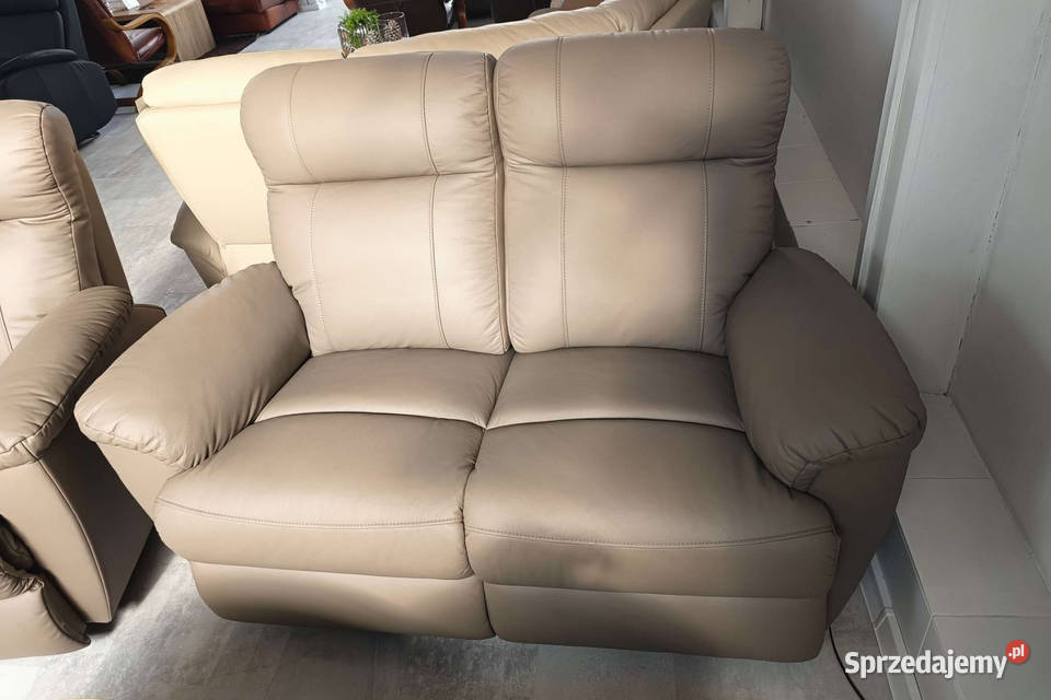 Komplet Tania III OKAZJA 20 SKÓRA spanie i Piasek