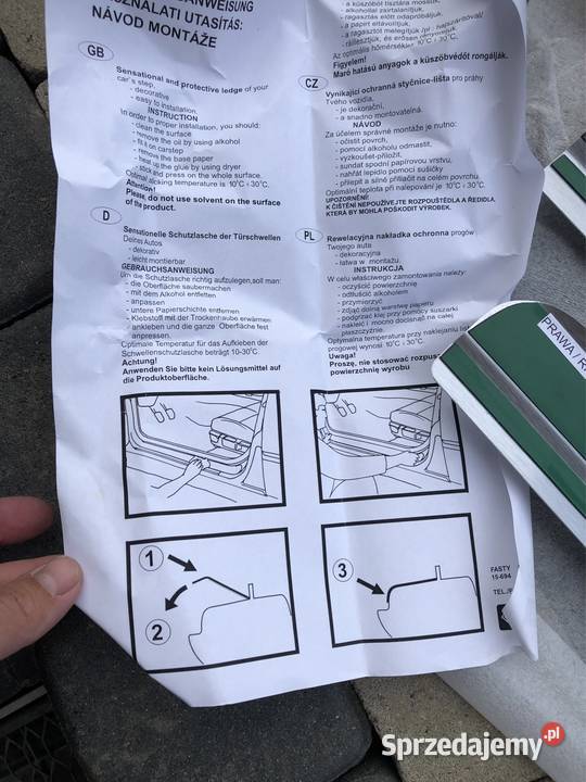 Listwy ozdobne progu Alfa romeo 147 nowe Pozostałe Kozy