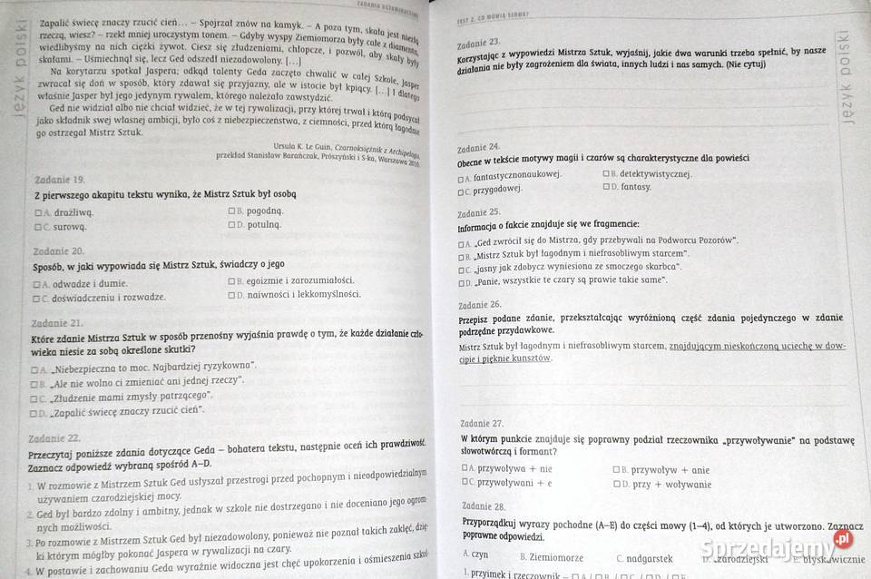 Zadania egzaminacyjne Język polski R Boszke J Chełm