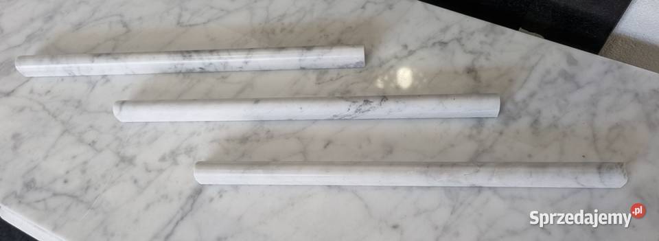 WAŁEK OZDOBNY ŚCIENNY BIANCO CARRARA POLEROWANY Bielawa