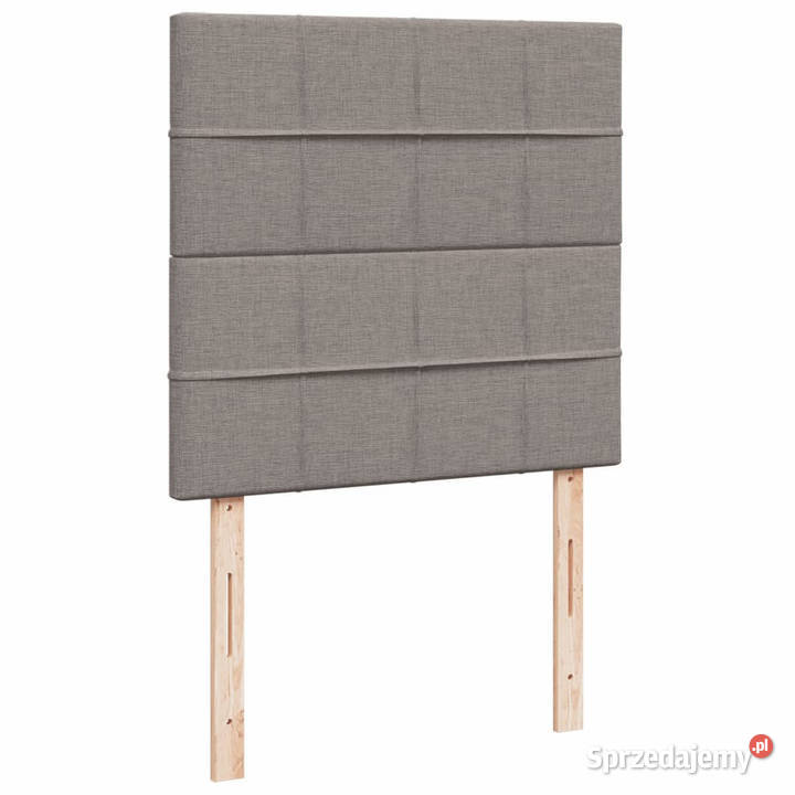 Łóżko kontynentalne z materacem taupe tkanina 190cm Meble Warszawa