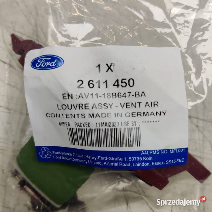 Rezystor Dmuchawy Ford 2611450 AV1118B647AB Radom