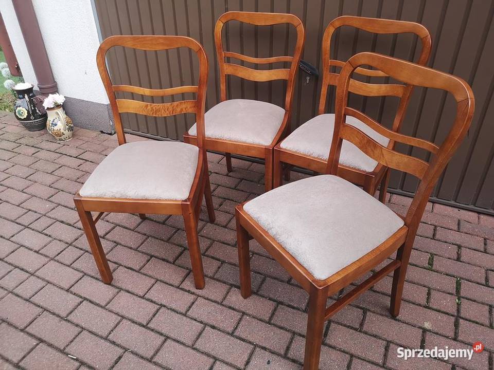 Krzesła ARTDECO Stare Antyk Komplet 4 Sztuki sprzedam