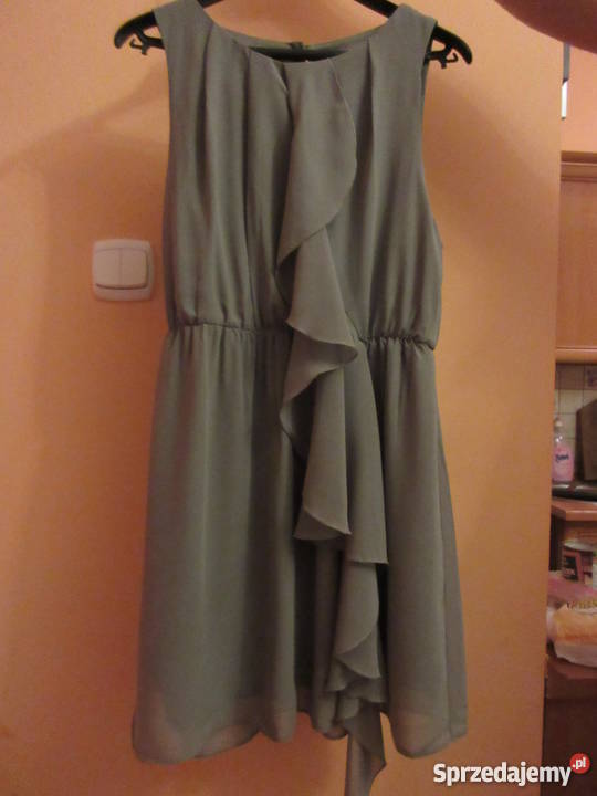 Zwiewna sukienka khaki HM 36 Słupca
