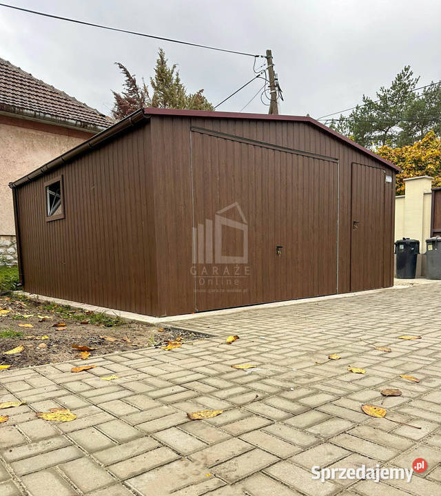 Garaż blaszany 5x5m Brama uchylna drzwi okno Nysa sprzedam