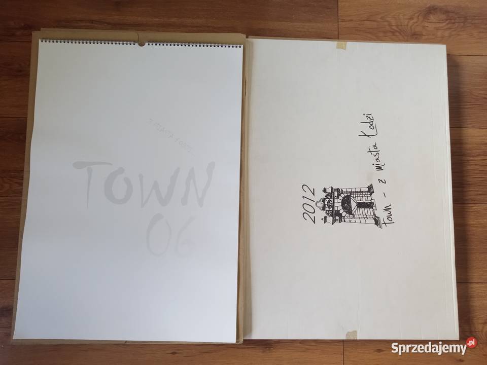 Zestaw kalendarzy Town z miasta Łodzi Konstantynów Łódzki