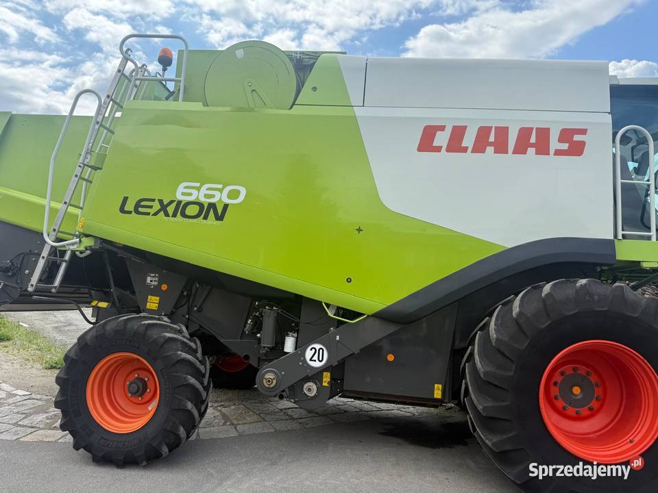 Kombajn zbożowy Claas Lexion 660 heder V750 pro Nowa Ruda