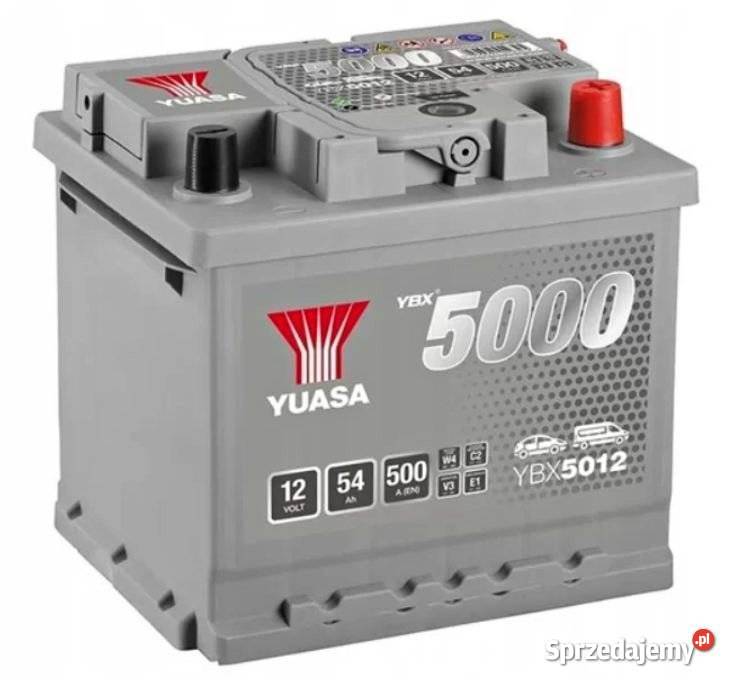 Akumulator Yuasa Silver 12V 54Ah 500A Prawy Plus Białystok