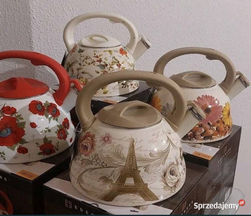 79 Czajnik emaliowany 3 litry Przybory kuchenne śląskie Zabrze