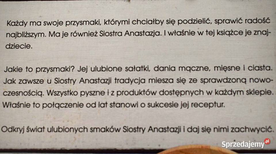 Przysmaki Siostry Anastazji Pozostałe Chełmno