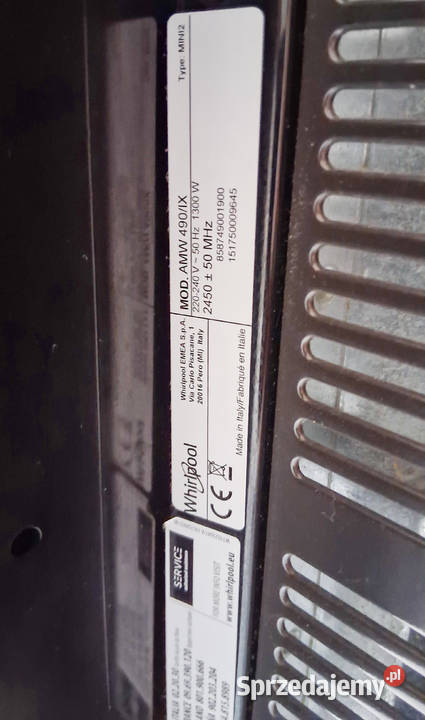 Kuchenka mikrofalowa Whirlpool AMW 490IX Częstochowa