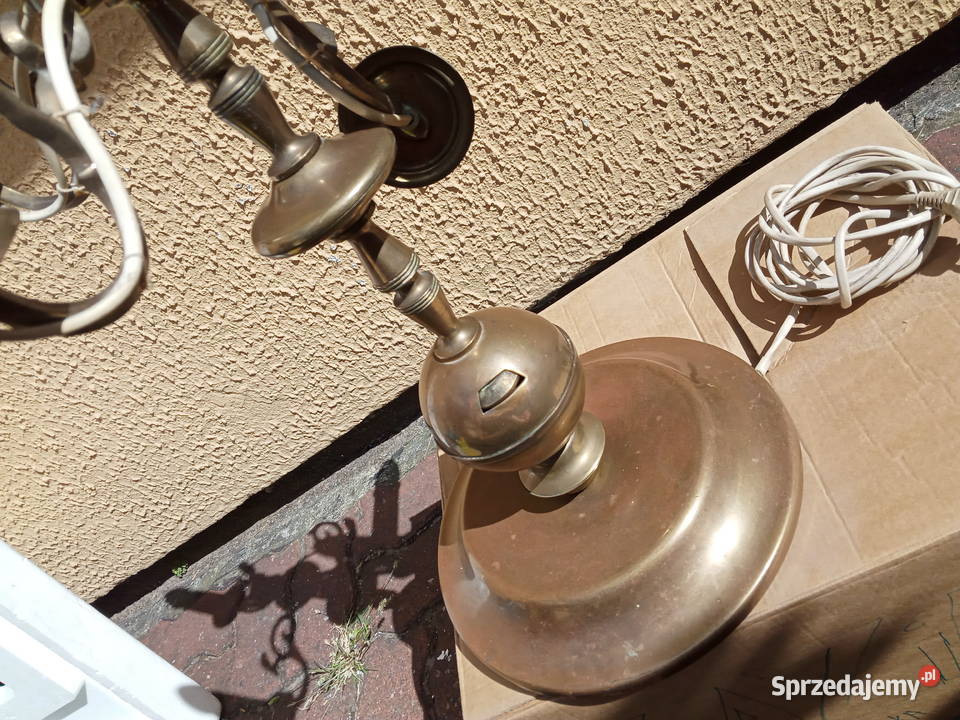 Lampa Świecznik Mosiężna 55 Poznań