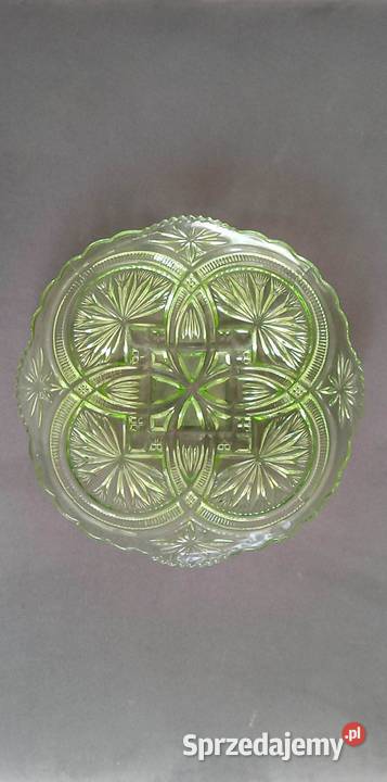 Zielona patera VERRE BRILLANT Ząbkowice kolorowe Warszawa