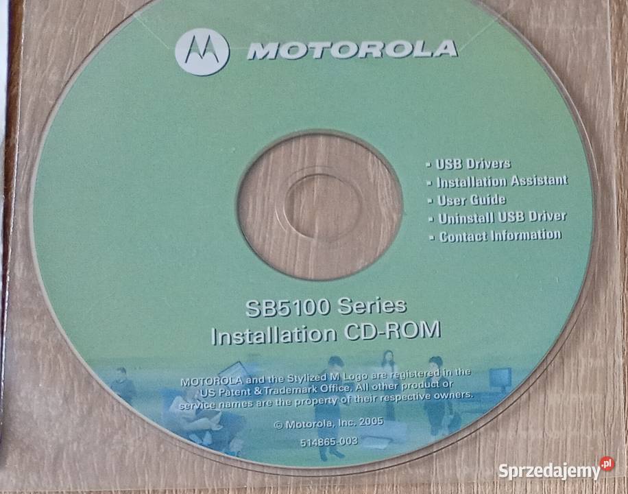 Sterowniki do modemu Motorola SB5100 1CD sprzedam
