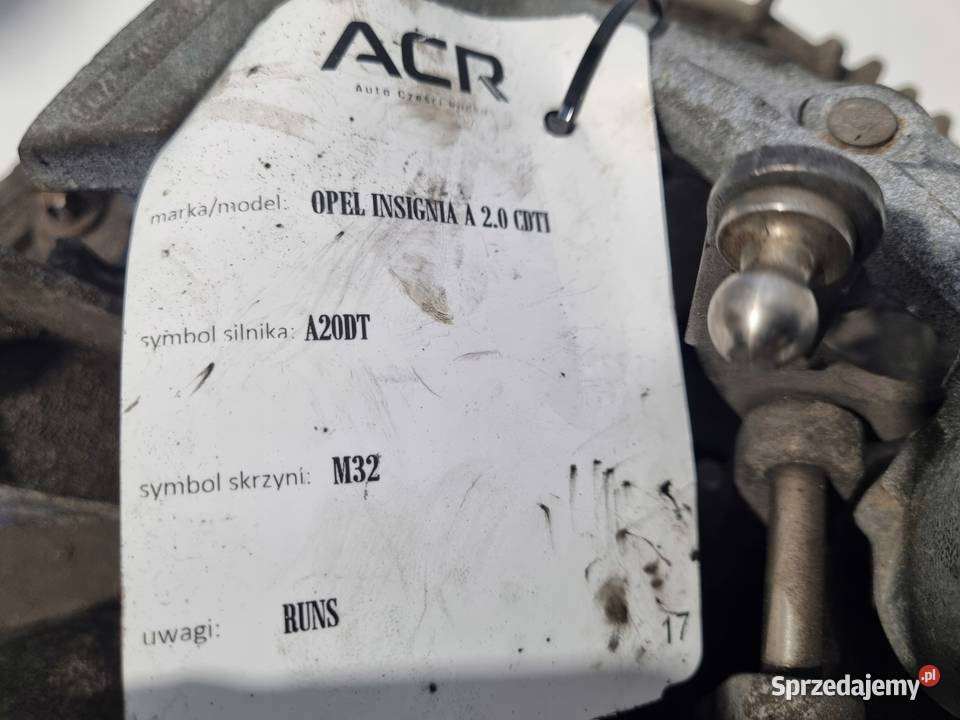 SKRZYNIA BIEGÓW Opel Insignia A 20 CDTI MANUAL Chełm