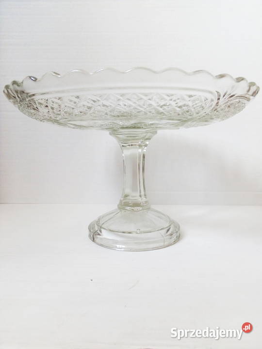 duża patera na nodze Hortensja vintage PRL art Częstochowa sprzedam