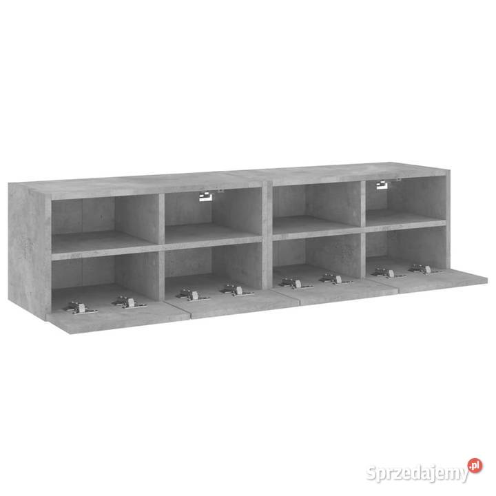 Ścienne szafki TV 2 szarość betonu 60x30x30 Warszawa