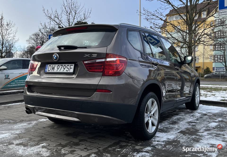 BMW X3 F25 20 Diesel niski przebieg 184KM Samochody osobowe dolnośląskie Wrocław