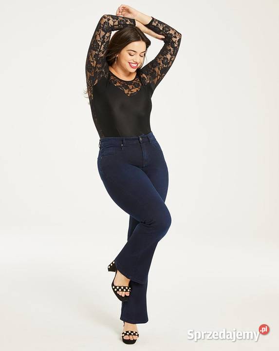 44 Spodnie Jeansy Simply Be Kim Indigo Bootcut Szczerbice sprzedam