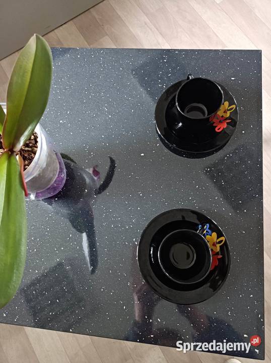 Stolik kawowy z metalowymi nogami 54cm Stalowa Wola