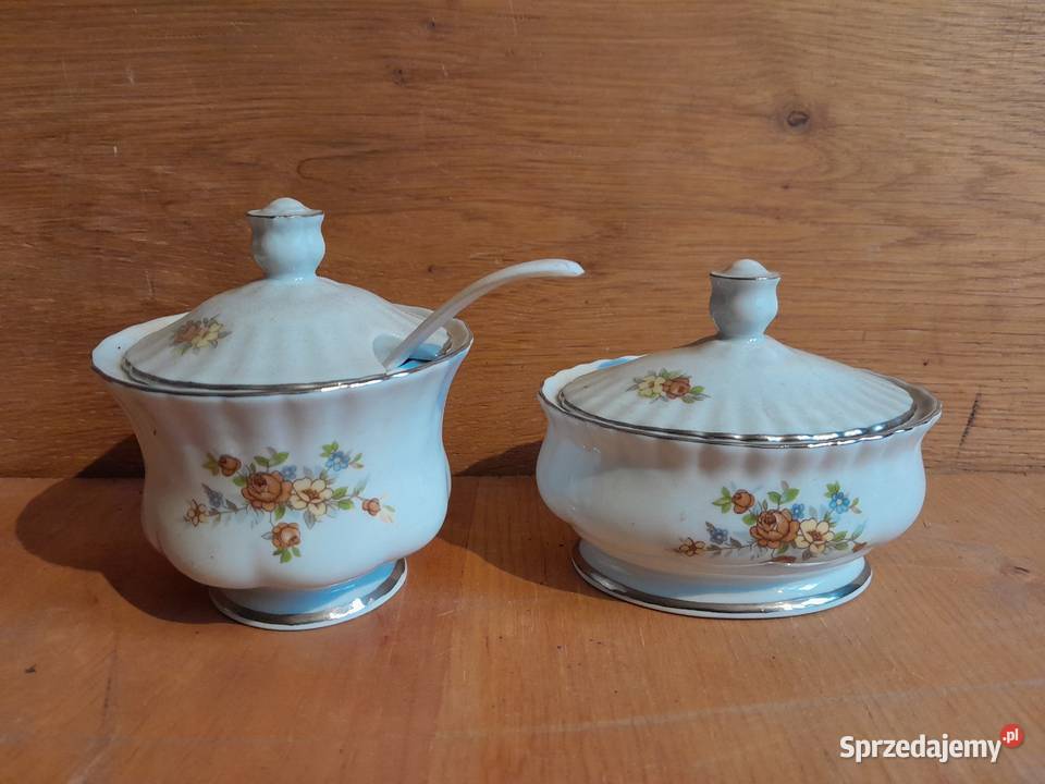 Stara porcelana PRL Chodzież cukiernica bombonierka retro vi