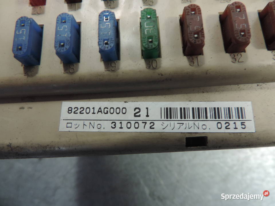 SKRZYNKA MODUŁ BSI 82201AG000 SUBARU LEGACY IV Nowy Sącz