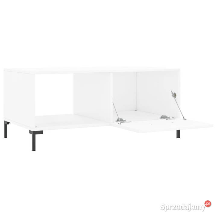 Stolik kawowy biały 90x50x40 materiał Warszawa